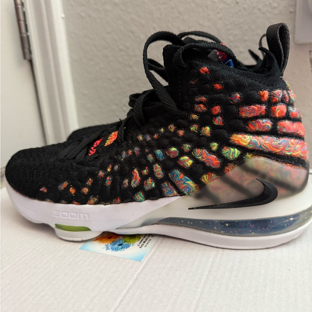 Nike LeBron 17 'James Gang' Colorful High-Top Basketball Sneakers GS